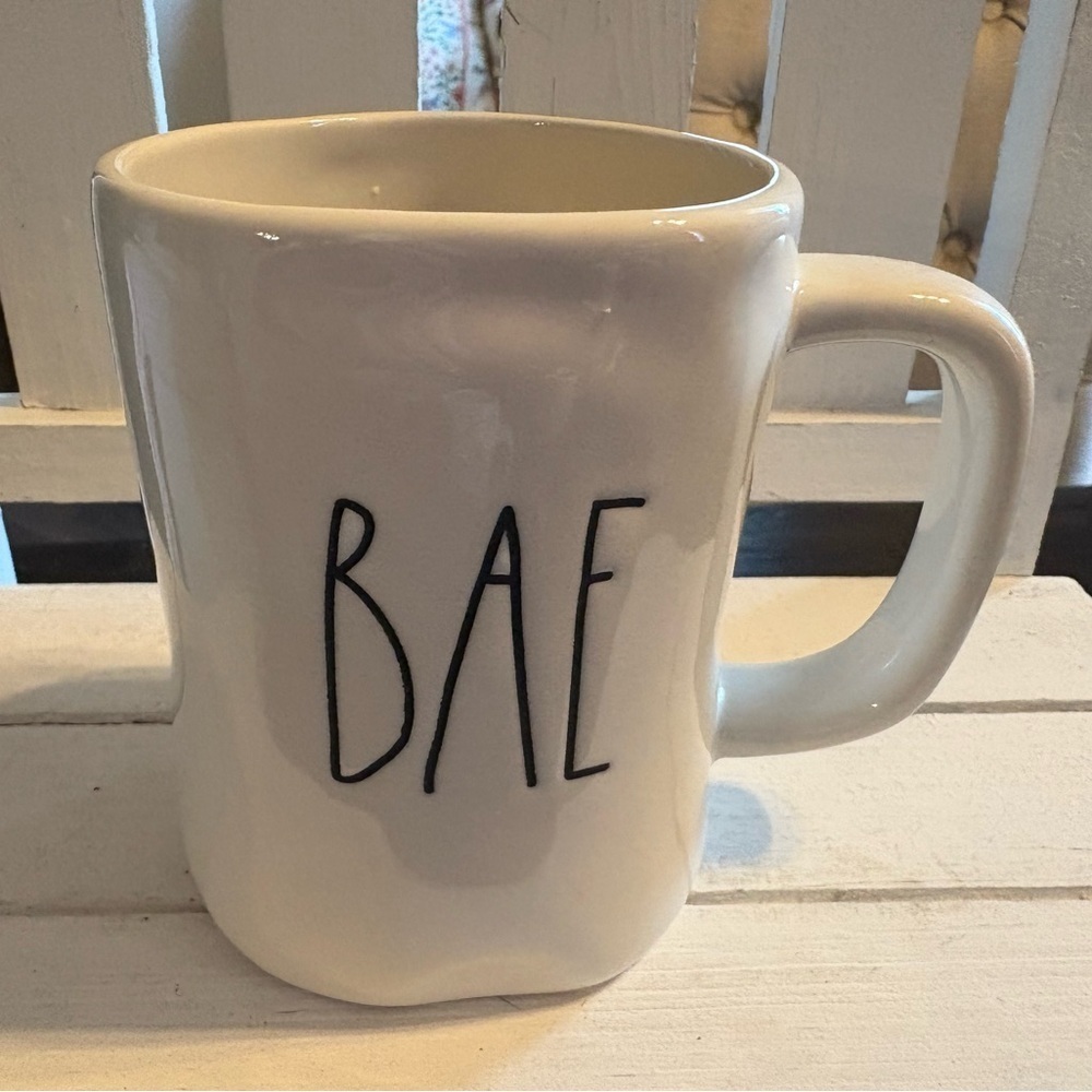 Rae Dunn Artisan Collection “BAE” White Mug